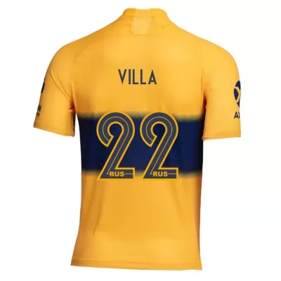Kinder Fußball Sebastian Villa 22 Auswärtstrikot Gelb Trikot 2019/20 Hemd