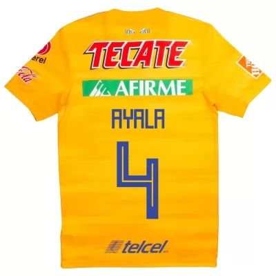 Kinder Fußball Hugo Ayala 4 Heimtrikot Gelb Trikot 2019/20 Hemd
