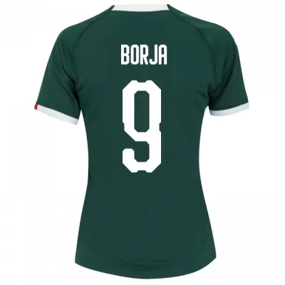 Kinder Fußball Miguel Borja 9 Heimtrikot Grün Trikot 2019/20 Hemd