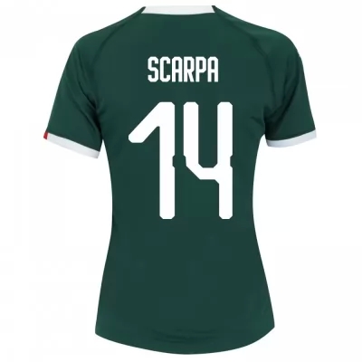 Kinder Fußball Gustavo Scarpa 14 Heimtrikot Grün Trikot 2019/20 Hemd