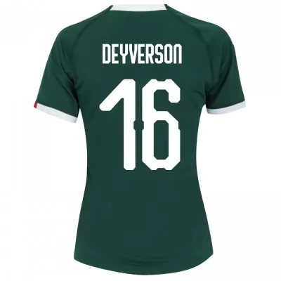 Kinder Fußball Deyverson 16 Heimtrikot Grün Trikot 2019/20 Hemd