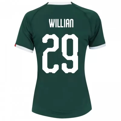 Kinder Fußball Willian 29 Heimtrikot Grün Trikot 2019/20 Hemd