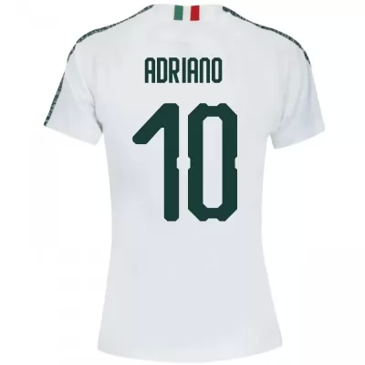 Kinder Fußball Luiz Adriano 10 Auswärtstrikot Weiß Trikot 2019/20 Hemd