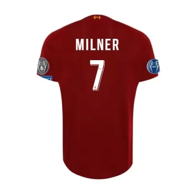 Kinder Fußball James Milner 7 Heimtrikot Rot Trikot 2019/20 Hemd