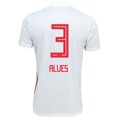 Kinder Fußball Bruno Alves 3 Heimtrikot Weiß Trikot 2019/20 Hemd