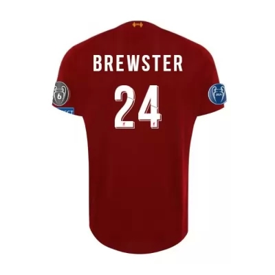 Kinder Fußball Rhian Brewster 24 Heimtrikot Rot Trikot 2019/20 Hemd