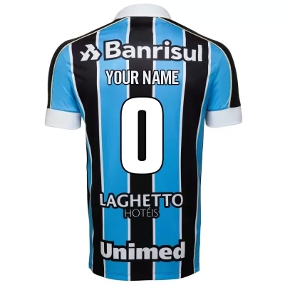 Kinder Fußball Dein Name 0 Heimtrikot Blau Schwarz Trikot 2019/20 Hemd