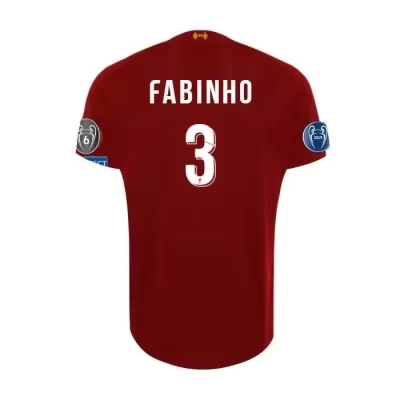 Kinder Fußball Fabinho 3 Heimtrikot Rot Trikot 2019/20 Hemd