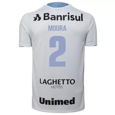 Kinder Fußball Leo Moura 2 Auswärtstrikot Weiß Trikot 2019/20 Hemd