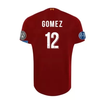 Kinder Fußball Joe Gomez 12 Heimtrikot Rot Trikot 2019/20 Hemd