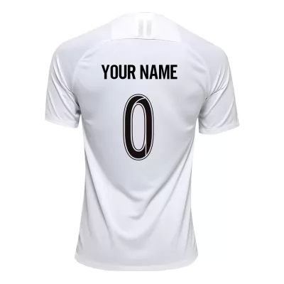 Kinder Fußball Dein Name 0 Heimtrikot Weiß Trikot 2019/20 Hemd