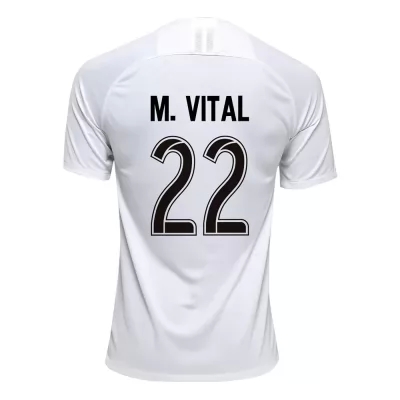 Kinder Fußball Mateus Vital 22 Heimtrikot Weiß Trikot 2019/20 Hemd