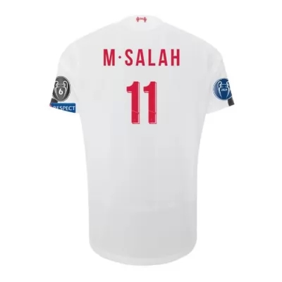 Kinder Fußball Mohamed Salah 11 Auswärtstrikot Weiß Trikot 2019/20 Hemd