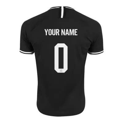 Kinder Fußball Dein Name 0 Auswärtstrikot Schwarz Trikot 2019/20 Hemd