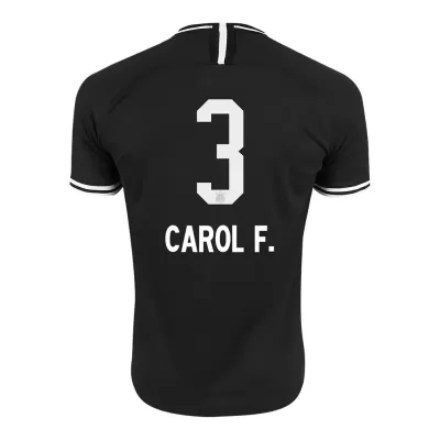 Kinder Fußball Carol F 3 Auswärtstrikot Schwarz Trikot 2019/20 Hemd