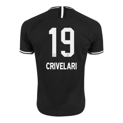 Kinder Fußball Giovanna Crivelari 19 Auswärtstrikot Schwarz Trikot 2019/20 Hemd