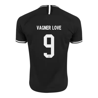 Kinder Fußball Vagner Love 9 Auswärtstrikot Schwarz Trikot 2019/20 Hemd