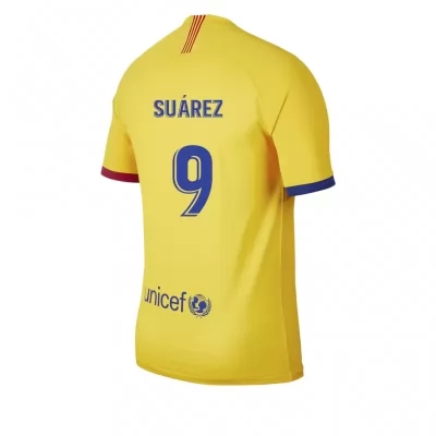 Kinder Fußball Luis Suarez 9 Auswärtstrikot Gelb Trikot 2019/20 Hemd