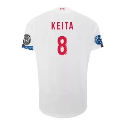 Kinder Fußball Naby Keita 8 Auswärtstrikot Weiß Trikot 2019/20 Hemd