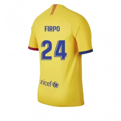Kinder Fußball Junior Firpo 24 Auswärtstrikot Gelb Trikot 2019/20 Hemd