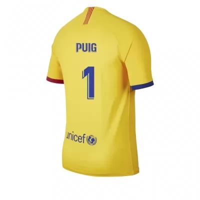 Kinder Fußball Sergi Puig 1 Auswärtstrikot Gelb Trikot 2019/20 Hemd