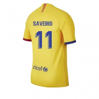 Kinder Fußball Kike Saverio 11 Auswärtstrikot Gelb Trikot 2019/20 Hemd