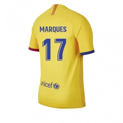 Kinder Fußball Alejandro Marques 17 Auswärtstrikot Gelb Trikot 2019/20 Hemd