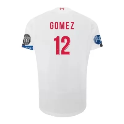 Kinder Fußball Joe Gomez 12 Auswärtstrikot Weiß Trikot 2019/20 Hemd