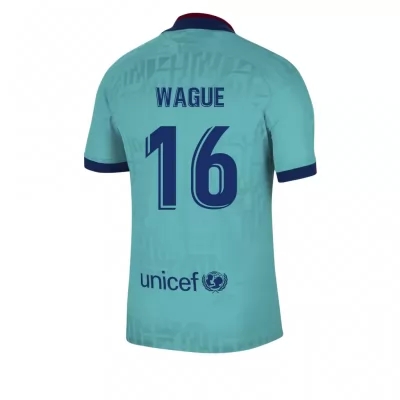 Kinder Fußball Moussa Wague 16 Ausweichtrikot Blau Trikot 2019/20 Hemd