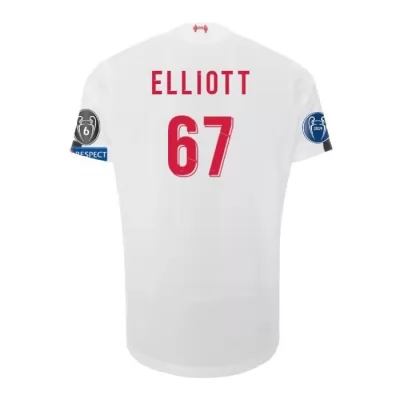 Kinder Fußball Harvey Elliott 67 Auswärtstrikot Weiß Trikot 2019/20 Hemd