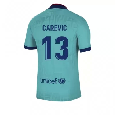 Kinder Fußball Lazar Carevic 13 Ausweichtrikot Blau Trikot 2019/20 Hemd