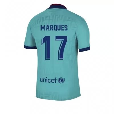 Kinder Fußball Alejandro Marques 17 Ausweichtrikot Blau Trikot 2019/20 Hemd