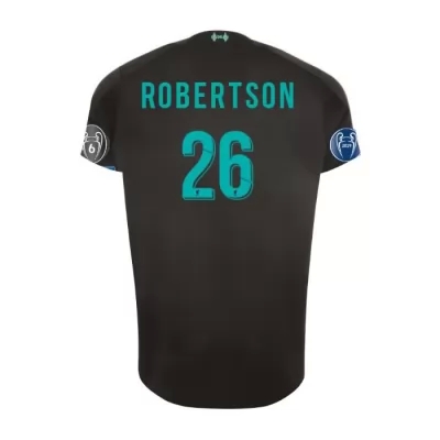 Kinder Fußball Andrew Robertson 26 Ausweichtrikot Schwarz Trikot 2019/20 Hemd