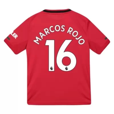 Kinder Fußball Marcos Rojo 16 Heimtrikot Rot Trikot 2019/20 Hemd