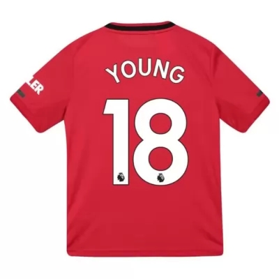 Kinder Fußball Ashley Young 18 Heimtrikot Rot Trikot 2019/20 Hemd