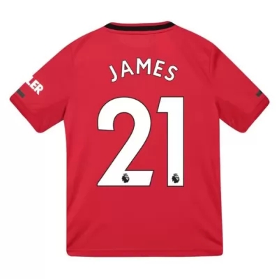 Kinder Fußball James Man Utd 21 Heimtrikot Rot Trikot 2019/20 Hemd