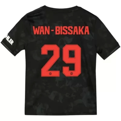 Kinder Fußball Aaron Wan-bissaka 29 Ausweichtrikot Schwarz Trikot 2019/20 Hemd