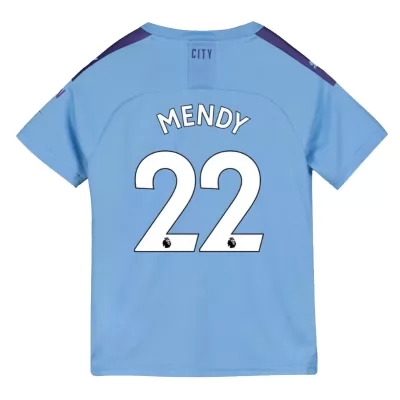 Kinder Fußball Benjamin Mendy 22 Heimtrikot Blau Trikot 2019/20 Hemd