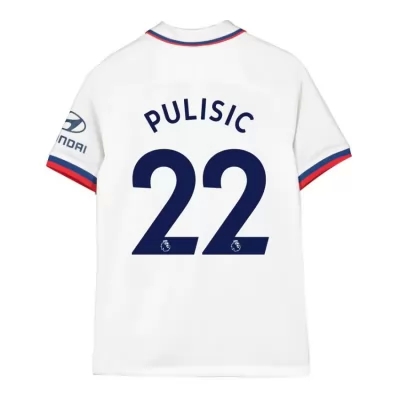 Kinder Fußball Pulisic 22 Auswärtstrikot Weiß Trikot 2019/20 Hemd