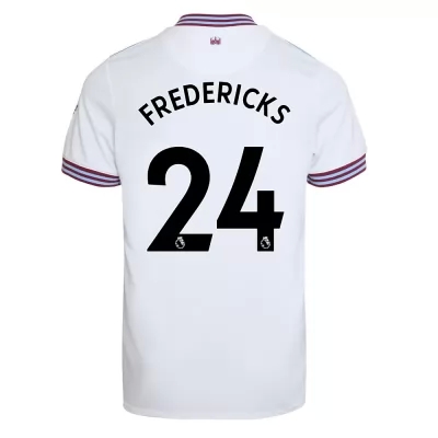 Kinder Fußball Ryan Fredericks 24 Auswärtstrikot Weiß Trikot 2019/20 Hemd