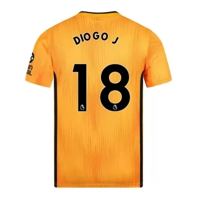 Kinder Fußball Diogo Jota 18 Heimtrikot Gelb Trikot 2019/20 Hemd
