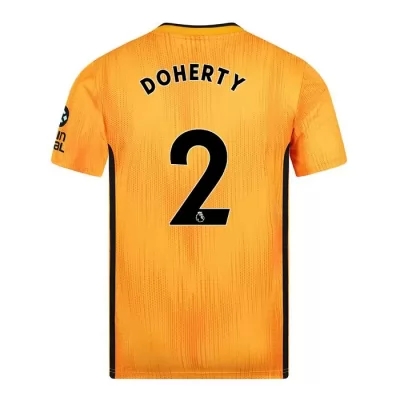 Kinder Fußball Matt Doherty 2 Heimtrikot Gelb Trikot 2019/20 Hemd