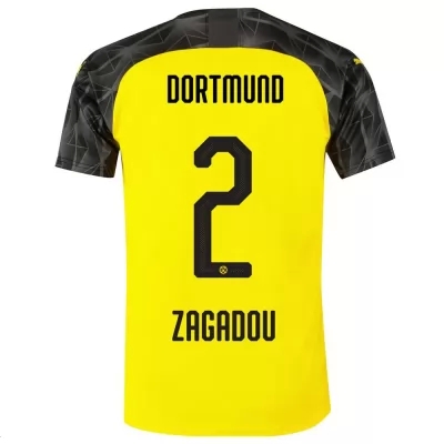 Kinder Fußball Zagadou 2 Memento Gelb Schwarz Trikot 2019/20 Hemd
