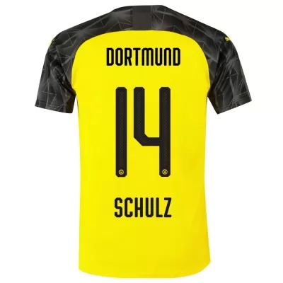 Kinder Fußball Schulz 14 Memento Gelb Schwarz Trikot 2019/20 Hemd