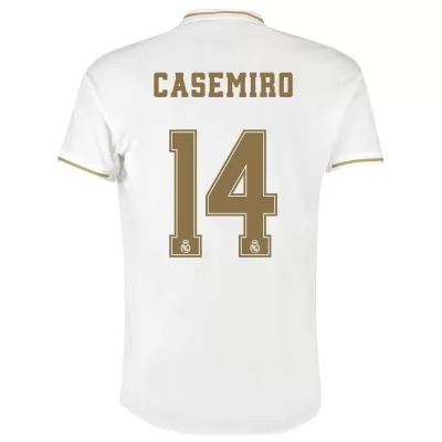 Kinder Fußball Casemiro 14 Heimtrikot Weiß Trikot 2019/20 Hemd