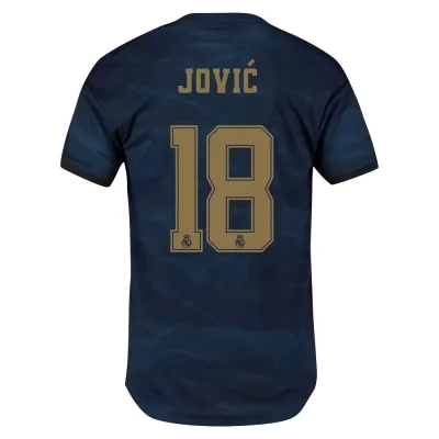 Kinder Fußball Luka Jovic 18 Auswärtstrikot Marine Trikot 2019/20 Hemd