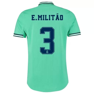Kinder Fußball Eder Militao 3 Ausweichtrikot Grün Trikot 2019/20 Hemd