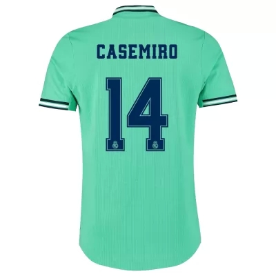 Kinder Fußball Casemiro 14 Ausweichtrikot Grün Trikot 2019/20 Hemd