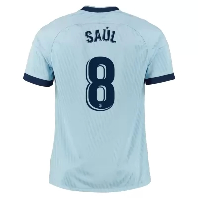 Kinder Fußball Saul Niguez 8 Ausweichtrikot Blau Trikot 2019/20 Hemd