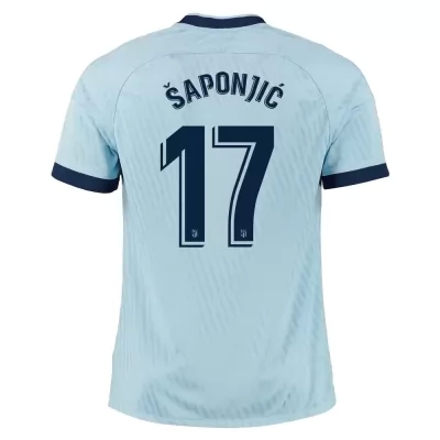 Kinder Fußball Ivan Saponjic 17 Ausweichtrikot Blau Trikot 2019/20 Hemd